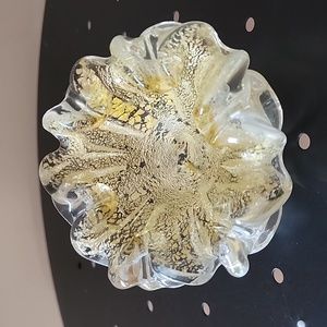 Vintage Murano Yellow Gold small bowl or ashtray